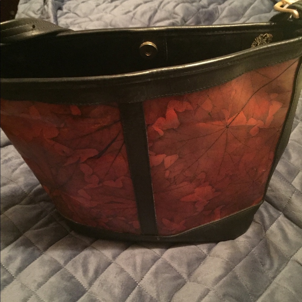 C L Whiting Collection Leather Leaf Tote